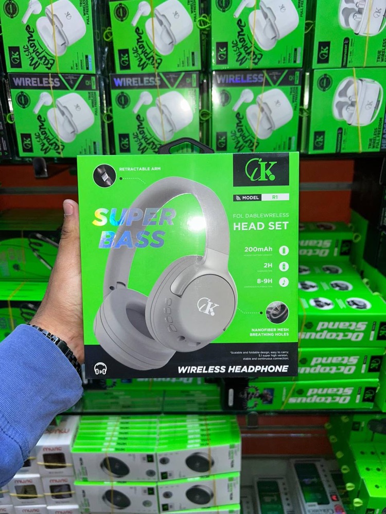 Casque Bluetooth pliable iK R1 – Super Bass