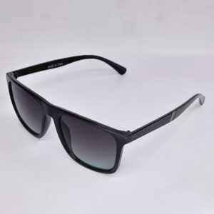 Lunettes carrées noires – dégradé vert