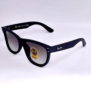 Lunettes classiques noir mat – dégradé gris