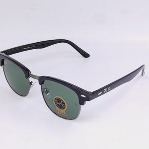 Lunettes rétro demi-cerclées – verres verts