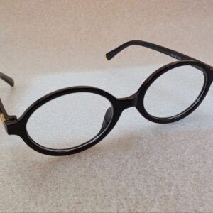 Monture optique ronde noire