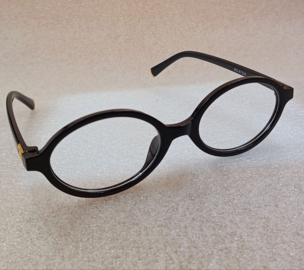 Monture optique ronde noire